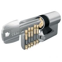 Cylindre TE5 40 x 40 Laiton Nickelé sur n° 68454B Tesa Securité