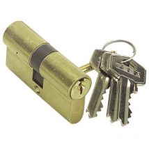 Tesa Assa Abloy - Cylindre Tesa 5200/Came courte plaquée laiton 35 x 35