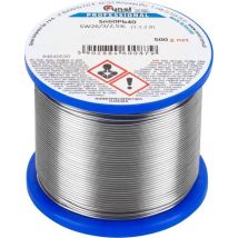 Cynel Fil à souder professionnel argent 0,5 mm Sn60Pb40