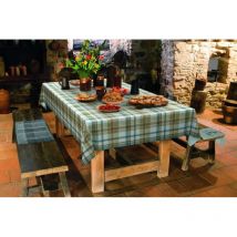 D-c-table Tischdecke Manhattan Borneo 150 cm rund, blau Tischdecke