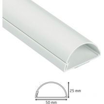 Design Kabelkanal 50x25mm weiß 1,5 m, selbstklebend Leitungs- & Strebenkanäle - D-line