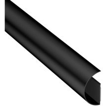 Maxi CableTraC de, Organizador de cables de tv, Versátil canaleta para cableado, Tapacables - 50 mm (An.) x 25 mm (Al.) x 1 m (l) - Negro - D-line