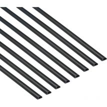 D-Line Micro+ Passacavi, Canalina Passacavi, Canalina Copricavi, Canalina Passacavi Pavimento - 20mm (L) x 10mm (A) - 8x 1m Lunghezze (Multipack 8