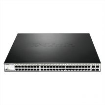 D-Link DGS-1210-52/E Switch Smart+ 48 Ports Gigabit + 4 Ports Combo 1000BaseT/SFP - Cordon d'alimentation ue Uniquement