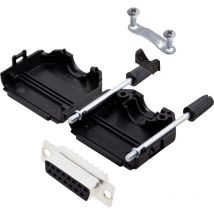 Encitech - DPPK15-BK-DBS-K 6355-0001-12 d-sub Buchsenleisten-Set 180 ° Polzahl: 15 Lötkelch 1 Set