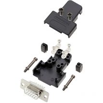 Encitech - TRI-P-09-HDS15-W-K 6355-8068-11 d-sub Buchsenleisten-Set 180 ° Polzahl: 15 Lötkelch 1 St.