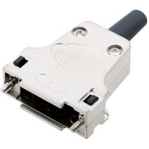 encitech DTZF25-RGL-K 7960-0207-03 D-SUB Gehäuse Polzahl: 25 Zinkdruckguss 180 ° Metall 1 St.