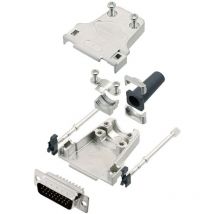 Amphenol - L17DTZF09-LJS-RG+L717HDE15P d-sub Stiftleisten-Set 180 ° Polzahl: 15 Lötkelch 1 St.