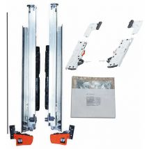 Vasalat - blum movento blumotion s 766H Schubladenschienen, 580mm Vollauszug 70kg m.TIP-ON Funktion, 1 Paar inkl. Kupplung