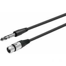 Da Xlr f a jack stereo 6,35 mm,