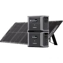 Dabbsson - Dabsson 3 kWh erweiterbare Station DBS1300 mit DBS1700B Zusatzbatterie, hohe Leistungskapazität (1330 Wh+1700 Wh), sicherere und längere