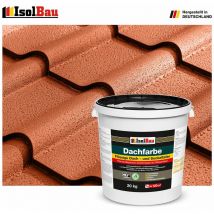 Isolbau - Dachfarbe Betonfarbe Sockelfarbe Fassadenfarbe 20 kg Ziegelrot profi qualität