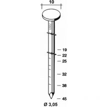 Dachpappnagelrollen Länge 25 mm Drahtgebunden 16 Grad (7200 Stück) - Alsafix