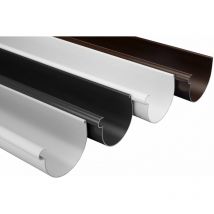 Rainway - Dachrinnen Sparpaket - 90mm, stabiler Kunststoff pvc-u s: Anthrazit, 30 Meter / 15 Stück