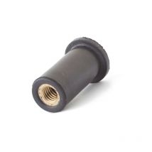 Dado in epdm con inserto in ottone scellit testa piatta - Confezione da 20 - RN0850