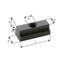 Dado Per Cave a t, Lungo Modello, x T-Scanalatura: M14 x 16, Dimensione 15,7 Mm Cote e 25 Mm Potenza w: 50 Mm, Cote h: 18 Mm, Cote k: 9 Mm