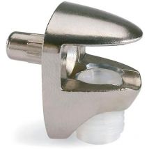 Boîte de: 25 unités support d'étagère en cristal de 5 mm 44352 mm nickel Dago