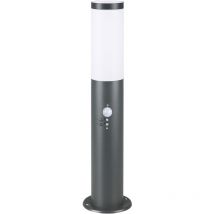 Deuba - monzana Dahlia Stainless Steel Garden Bollard Post Light Floor Lamp Indoor Outdoor IP44 Protection E27 20w Max Bulb Fitting Driveway Patio