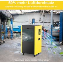 Dahtec Industriel Luftentfeuchter Elektrisch (max. 90 L/tag), Mit Integrierter Pumpe Und Entwässerung, Geeignet Für Keller Und Räume Bis Zu 260 M²/650