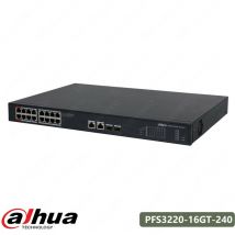 Dahua - Switch unmanaged PoE 16 Porte Gigabit + 2 uplink + 2 sfp PFS3220-16GT-240