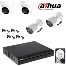 Dahua Dvr Video Surveillance Kit 4 Canaux 4 Cameras 2 Mpx Hd 500 Gb