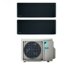 Bluevolution dual split climatiseur inverter série stylish total black 9+12 avec 2mxm50m9/n r-32 wi-fi intégré 9000+12000 couleur noir - garantie
