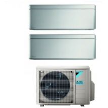Bluevolution dual split climatiseur inverter série stylish total silver 5+18 avec 2mxm50m9/n r-32 wi-fi intégré 5000+18000 couleur gris - garantie