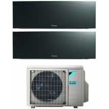 Daikin - Bluevolution Dual Split Inverter Klimagerät Serie emura black iii 12+12 mit 2MXM68N R-32 Wi-Fi Integrated 12000+12000 Farbe Schwarz