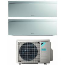 Daikin - Bluevolution Dual Split Inverter Klimagerät Serie emura white iii 9+15 mit 2MXM68N R-32 Wi-Fi Integrated 9000+15000 Farbe Weiß