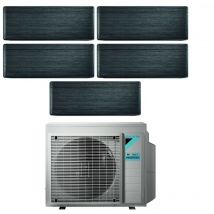 Bluevolution Penta Split Inverter Klimagerät Serie ftxa-bt stylish real blackwood 7+7+7+9 mit 5MXM90N R-32 Wi-Fi Integrated 7000+7000+7000+9000 Farbe