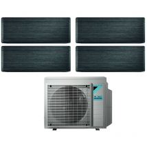 daikin bluevolution quadri split climatiseur inverter série stylish real blackwood 9+9+12+12 avec 4mxm80n r-32 wi-fi intégré 9000+9000+12000+12000