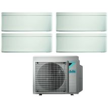 Daikin - bluevolution quadri split inverter climatiseur série stylish white 7+12+12 avec 4mxm80n r-32 wi-fi intégré 7000+12000+12000 couleur blanche
