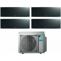 Bluevolution Quadri Split Inverter Klimagerät Serie emura black iii 7+7+15 mit 4MXM68N R-32 Wi-Fi Integrated 7000+7000+15000 Farbe Schwarz
