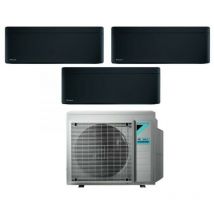 Bluevolution Trial Split Inverter Klimagerät Serie stylish total black 7+12+12 mit 3MXM68N R-32 Wi-Fi Integrated 7000+12000+12000 Farbe Schwarz