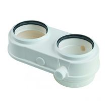 Attacco fumi sdoppiato dn 80/80 per caldaia a condensazione Daikin d2c drdecop8080ba