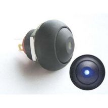 Mini-drucktaster - Blaue Led - 1p Spst Off-(on)
