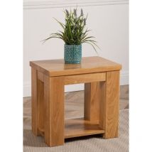 Modern Furniture Direct - Dakota Solid Oak Lamp Table for Living Room