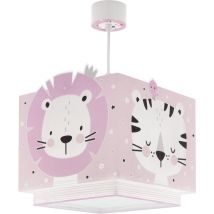 Plafoniera per bambini Baby Jungle Rosa Giungla Orso Leone Tigre Coniglio - Dalber
