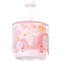 Lampadario sospensione Elefantino Rosa - Multicolor