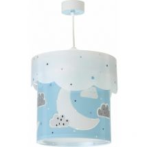 Lampadario sospensione Piccola Luna Azzurro - Multicolor