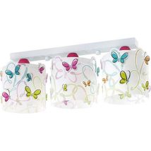 Dalber Rampe 3 - Lampada Della Collezione Butterfly, Plastica, Rosa