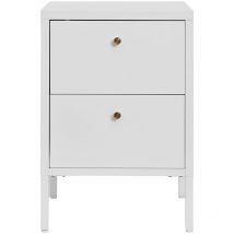 Dalby Kommode 2 Schubladen weiß.