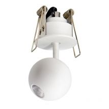 Larissa Lighting - Spot led Orientable D45 4,5W Blanc Sablé zambelis - Blanc chaud - 3000K