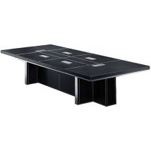 Büromöbel Besprechungstisch Dallas schwarz 3,6 m Konferenz Tisch XXl