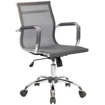 Dallas Poltrona Direzionale Con Braccioli - Grigia