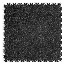 Dalle emboîtable pour garage Fortelock Industry Print ECO "Skin Noir 02" - 50 x 50 cm (4 dalles = 1 m²)