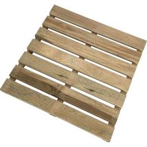 Dalle extérieure – 50x50 cm – Pin imprégné – Antidérapante – Résistante aux intempéries