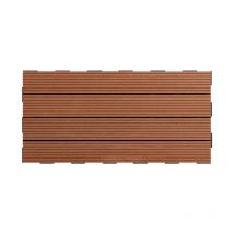 Snap&go - Dalle en composite (lot de 4) - Brun 30 x 60 cm