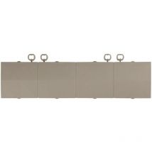 Plinthe à câbles grise épaisseur 12 mm Plinthe à dimensions 30 x 7,5 cm Plinthe en plastique clipsage facile usage intérieur et extérieur