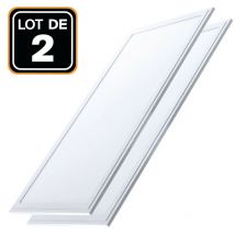 Europalamp - 2 Dalles led 1200x300 40W Blanc Neutre 4000k Haute Luminosité - Plusieurs modèles disponibles